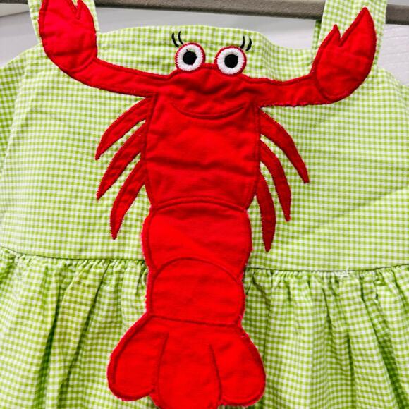 Lobster Appliqué Dress from Simply Smock of New York Size 12 months EUC - Picture 4 of 5